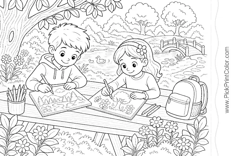 Обложка возрастной группы Coloring Pages for 6- and 7-Year-Olds